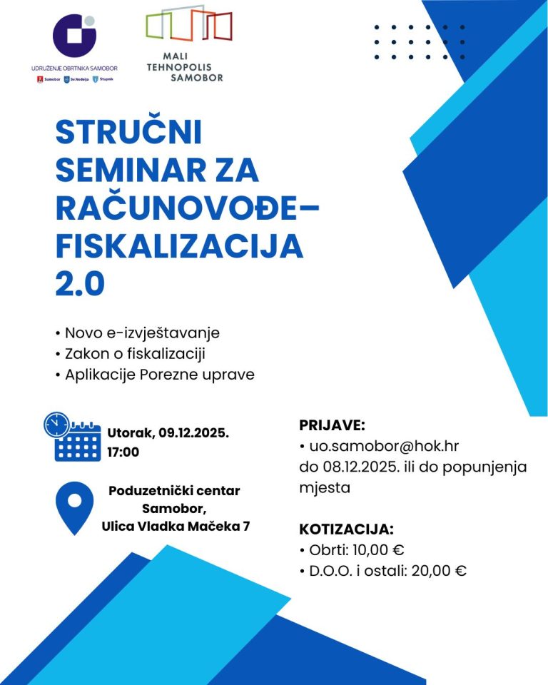 📢 Poziv računovođama