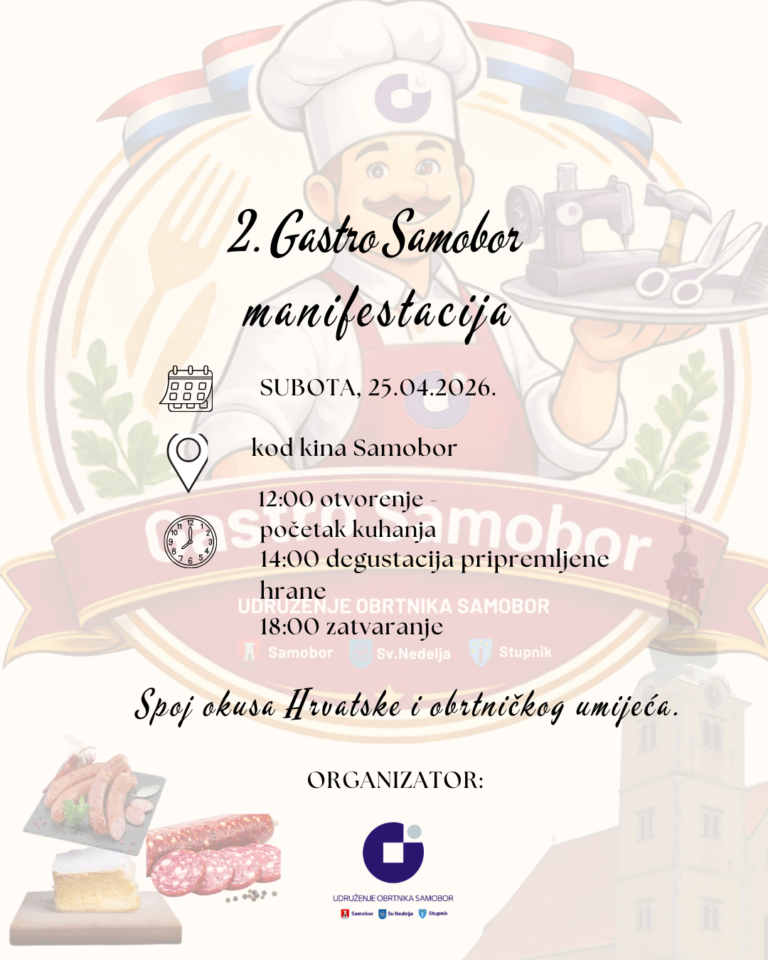 🍽️ II. Gastro Samobor – ovaj vikend kuha netko drugi!