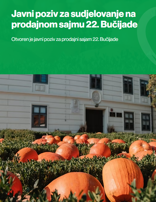 Javni poziv izlagačima za sudjelovanje na 22. Bučijadi