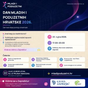 DANI MLADIH I PODUZETNIH HRVATSKE 2026. – POSLOVNO UMREŽAVANJE U ZAPREŠIĆU