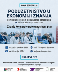 Edukacija za obrtnike i poduzetnike – otvorene prijave!