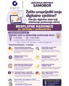 Još uvijek su otvorene prijave za besplatne radionice digitalnih vještina